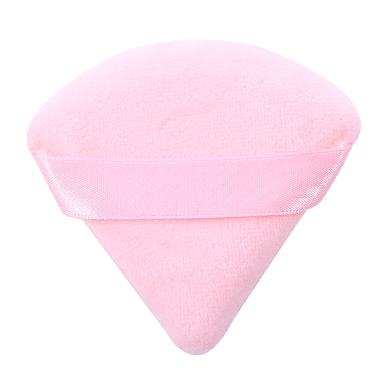 ZHOULL Mini Powder Puff Face Triangle Makeup Puff Finger Soft Makeup Puff Setting Sponge Mineral Powder for Mineral Powder Loose Powder Body Powder Cosmetic Foundation(Pink)