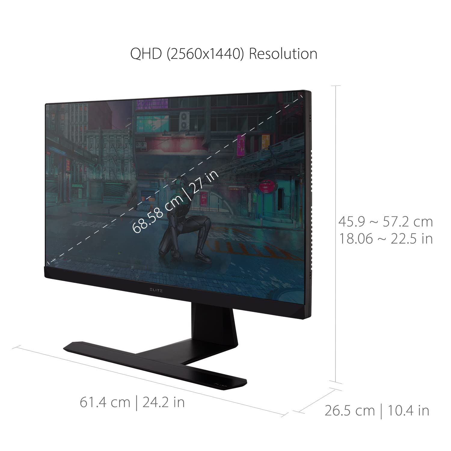 ViewSonic XG271QG 27 Inch 1440p 240Hz 1ms IPS Gaming Monitor NVIDIA G-Sync Advanced Ergonomics RGB Lighting (Renewed)