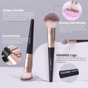 Makeup Brushes, MAANGE 18 Pcs Professional Makeup Brush Set Premium Synthetic Face Kabuki Brush Kit Foundation Blush Powder Eyeshadow Brushes Set