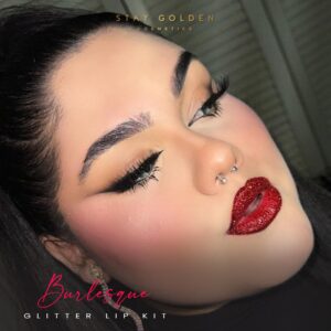 Stay Golden Cosmetics Burlesque Glitter Lip Kit (Red)