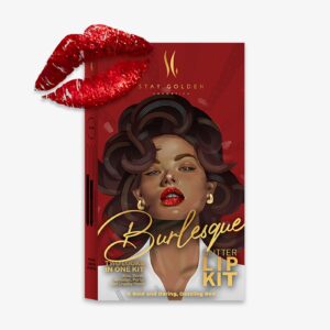 Stay Golden Cosmetics Burlesque Glitter Lip Kit (Red)