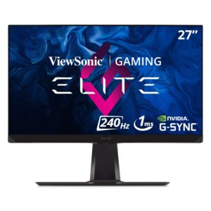 viewsonic xg271qg 27 inch 1440p 240hz 1ms ips gaming monitor nvidia g-sync advanced ergonomics rgb lighting (renewed)