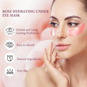 FANMIN Under Eye Mask, Under Eye Gel Pads With Collagen, Skincare Eye Patch Masks for Women and Men