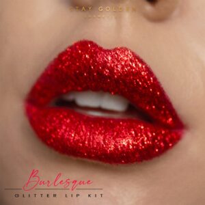 Stay Golden Cosmetics Burlesque Glitter Lip Kit (Red)