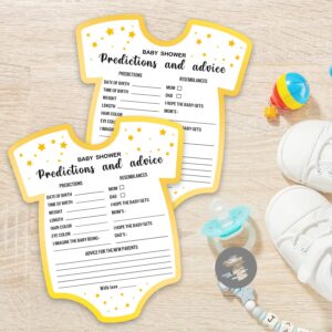 Baby Shower Game, 30 Baby Predictions and Advice, Girl or Boy Babies New Parent Message Advice Book, Gender Neutral Wishes for Baby Cards, Baby Shower Party Games Supplies & Activities