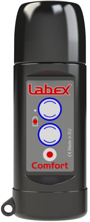 LABEX Comfort Electrolarynx, Electronic Speaking Device for Laryngectomees, Artificial Larynx by Labex (Extended Functionality & Two Adjustable Talk Buttons) (Black)