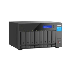 QNAP TVS-h874-i5-32G-US 8 Bay High-Speed Desktop NAS with M.2 PCIe Slots, 12th Gen Intel Core CPU, up to 64GB DDR4 RAM, 2.5 GbE Networking and PCIe Gen 4 expandability (Diskless)