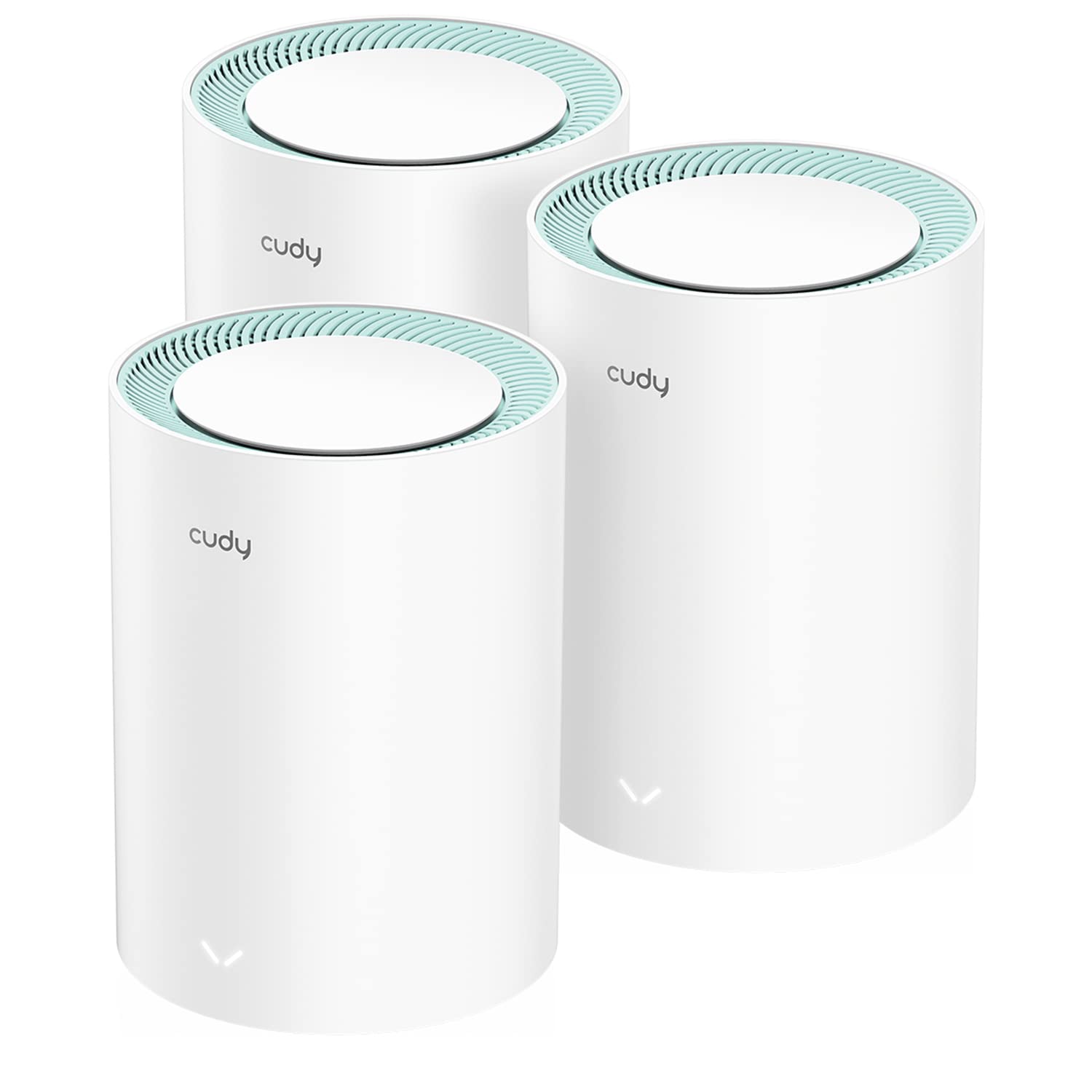 Cudy M1300 3-Pack AC1200 Gigabit Whole Mesh WiFi System, Dual Band, WiFi Extender, High Gain Antennas, VPN, Cloudflare, Connect Up to 100 Devices