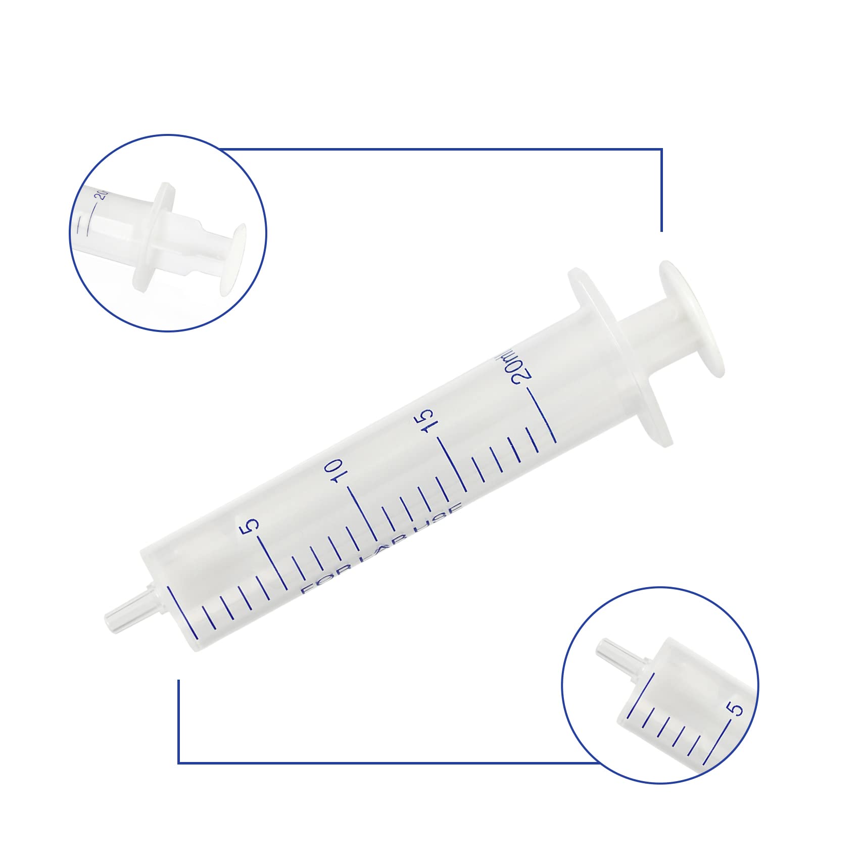 Sterile Syringe Filter PES with 20ml Plastic Syringe, luer Slip Syringe for Liquid