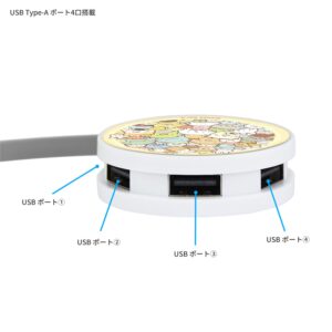 Gourmandise SMK-149B Sumikko Gurashi Round USB Hub