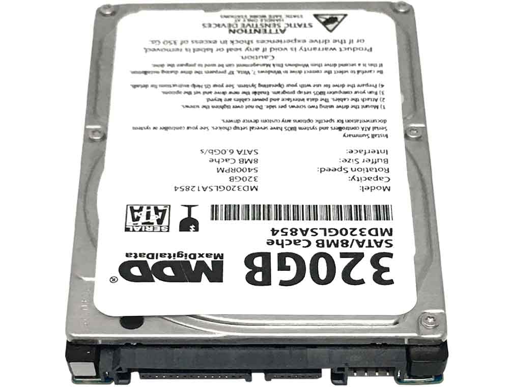 MDD 320GB 8MB Cache 5400RPM SATA 6.0Gb/s 2.5" Notebook Hard Drive (MD320GLSA854) - 2 Year Warranty