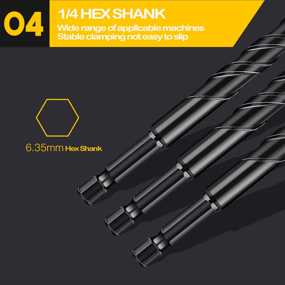 Mgtgbao 10pc 5MM Masonry Drill Bits +Mgtgbao 10pc 6MM Masonry Drill Bits