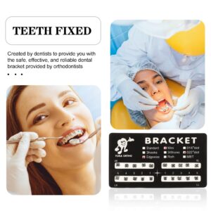 Healifty Nursing Supplies Nursing Supplies Ortho Brackets 20Pcs Professional Dental Orthodontic Brackets Dental Brace Tooth Brackets Teeth Brace Supplies Molar Brace Metal Brackets Metal Brackets