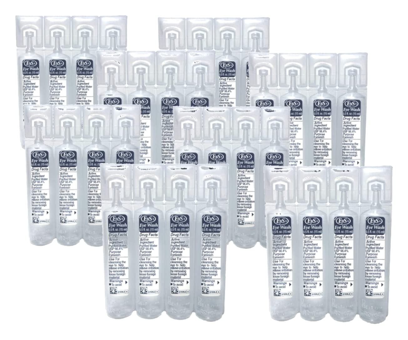 Eys Eye Wash 15ml Vials, 32 Vials Per Pack