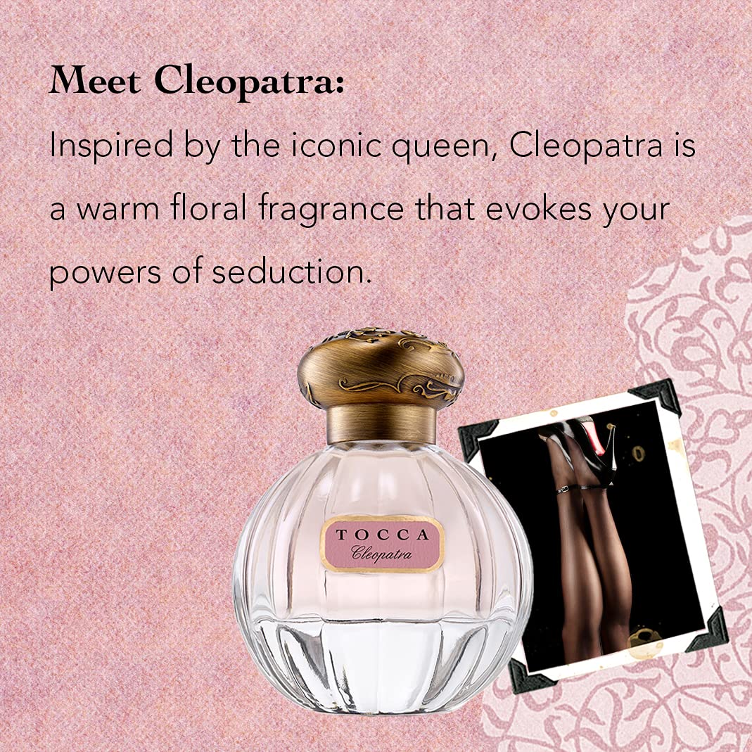 Tocca Eau de Parfum (50 ml) and Hand Cream (120 ml) in Cleopatra - Warm Floral, Grapefruit, Jasmine, Vanilla Musk