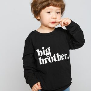 Big Brother Shirt New Baby Pregnancy Announcement Shirts Toddler Boys Promoted to Big Bro Tshirt