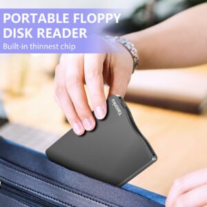 Yaeonku External Floppy Drive, 3.5" USB &Type C Floppy Disk Reader Portable 1.44 MB FDD for PC Windows 2000/XP/Vista/7/8/10/11