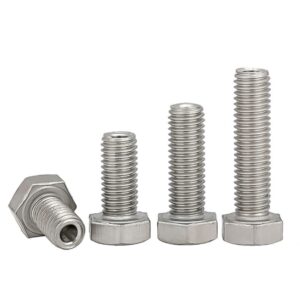 (5pcs) 304 stainless steel hexagon hollow threaded through hole suit bolts for electrical fittings etc m10x25mm aperture (5.2mm).