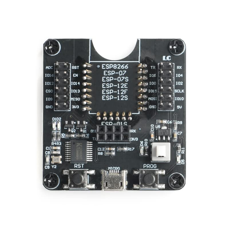 JESSINIE ESP8266 Burner Development Board Test Frame Module Downloader Support for ESP-12F ESP-07S ESP-12E ESP-01S ESP12S ESP-01 Flash Download Tool Test Board Code Burner