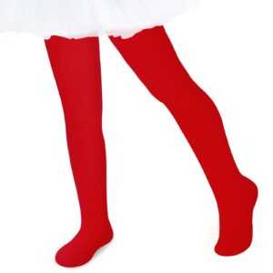 Sarfel Red Tights Toddler Tights Toddler Red Tights for Toddler Girls Halloween Tights Red Baby Tights 2T Baby Girls' Tights