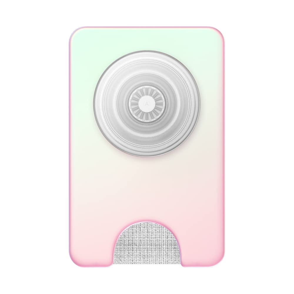 PopSockets Phone Wallet with Expanding Grip, Phone Card Holder, Wireless Charging Compatible, Wallet Compatible with MagSafe® - Mermaid Pink