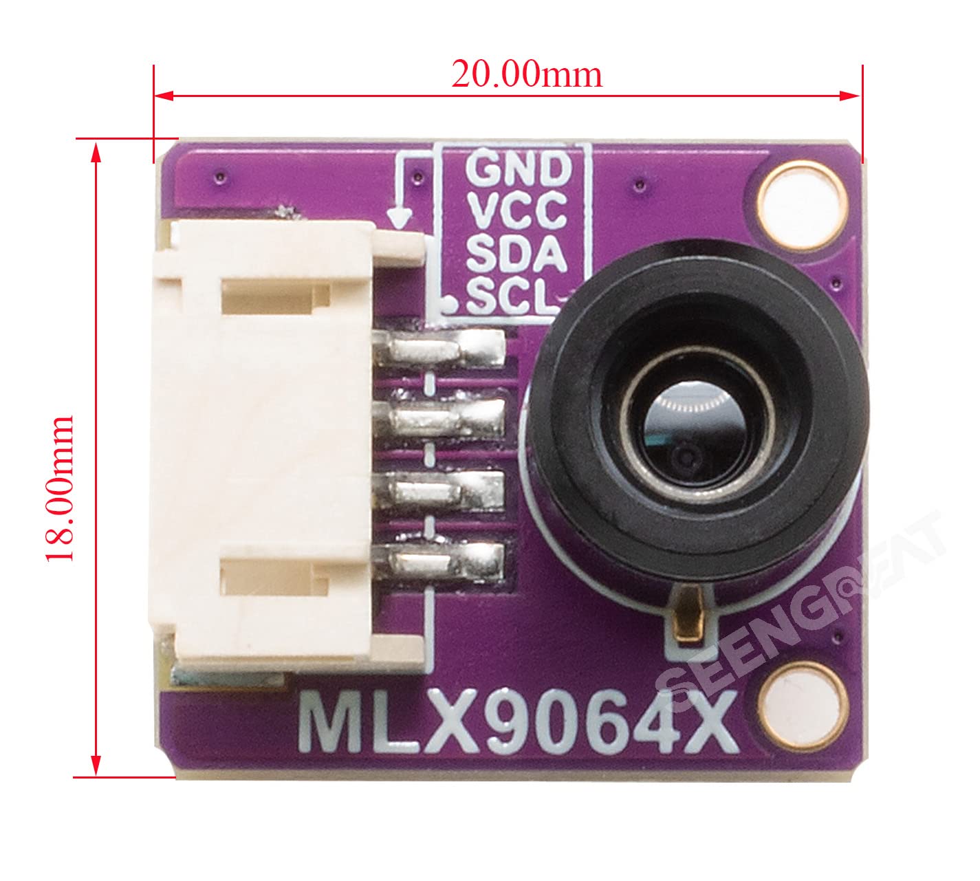 xicoolee Thermal Camera MLX90640-D55 IR Array Thermal Imaging Camera,I2C Interface 32 * 24 Pixel Infrared Array,55 Degree Field of View