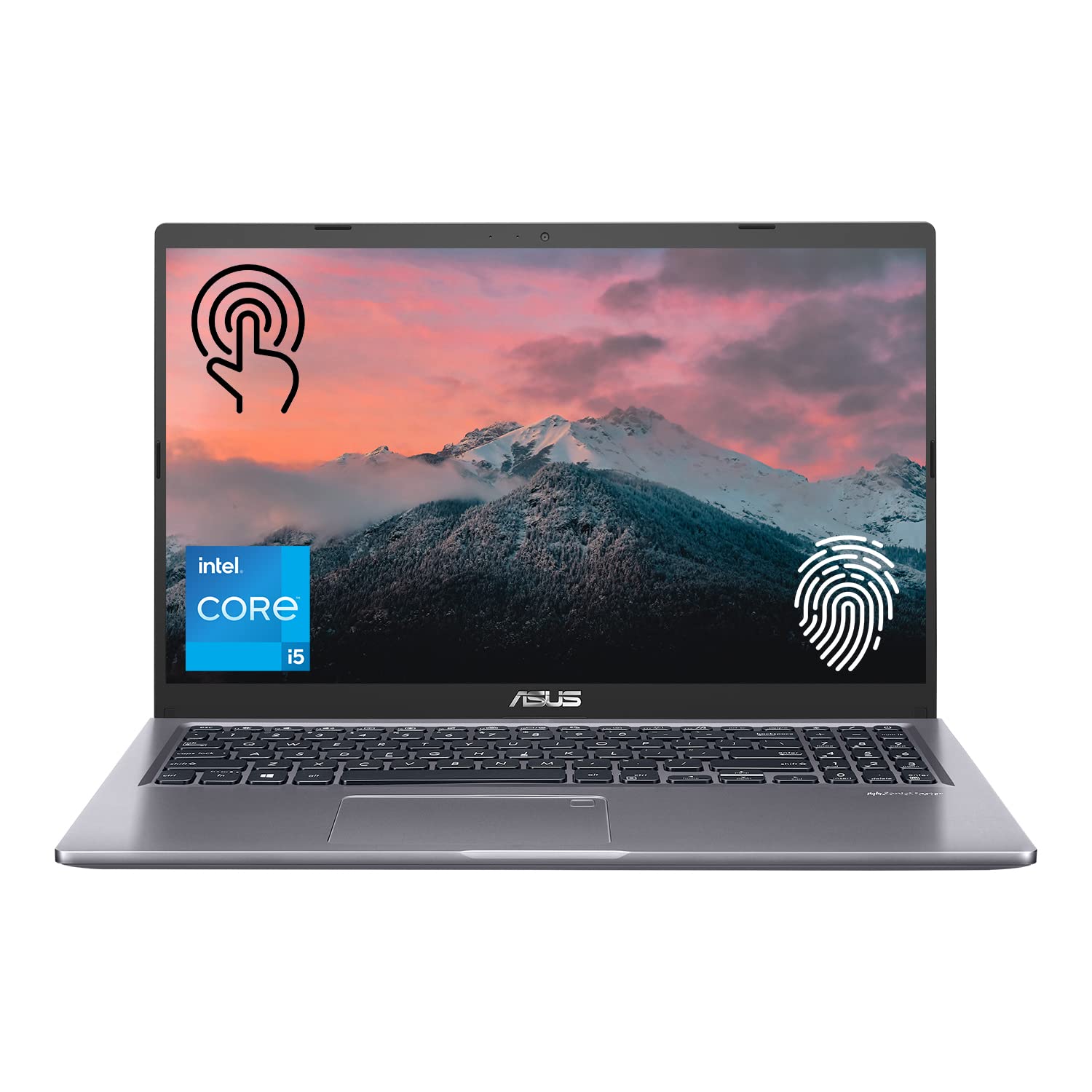 ASUS VivoBook 15 Laptop, 15.6” Full HD Touchscreen, Intel Core i5-1135G7 Processor, 12GB RAM, 1TB SSD, Webcam, Backlit Keyboard, Fingerprint Reader, HDMI, Wi-Fi, Windows 11 Home, Slate Gray