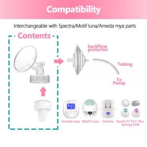 Belmikal 14mm Flange Compatible with Spectra S2 Spectra S1 9 Plus Ameda MYA Motif Luna Breastpumps Replacement to Spectra Pump Parts and Spectra Flanges. Compatible with Spectra Parts/Accessories