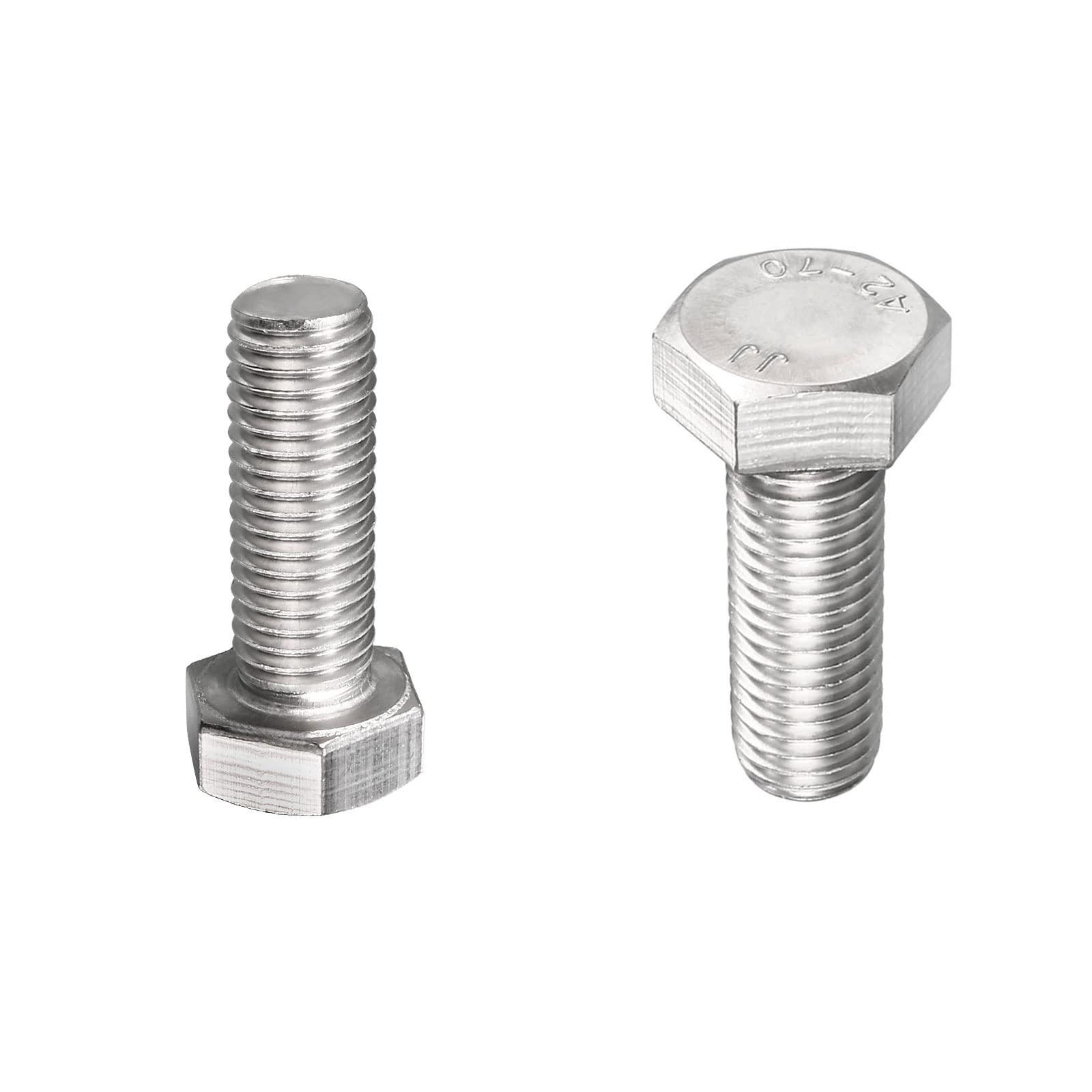 DTGN M14x40mm(DxH) Hex Bolts - 2Pack - Good for Machine Tools - 304 Stainless Steel Hexagon Head Screws