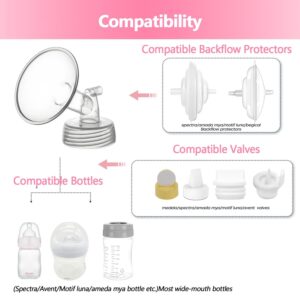 Belmikal 14mm Flange Compatible with Spectra S2 Spectra S1 9 Plus Ameda MYA Motif Luna Breastpumps Replacement to Spectra Pump Parts and Spectra Flanges. Compatible with Spectra Parts/Accessories