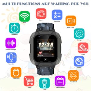 cjc Kids Smart Watch, 4G Kid Smartwatch with GPS Tracker and Calling, SOS Kids Cell Phone Watch, 3-15 Years Boys Girls