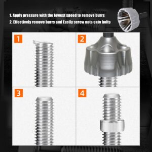 Deburring External Chamfer Tool, Deburring Chamfering Drill Bit, Bolt Deburring Tool Stainless Steel, Remove Burr Tools Quick Release Hex Shank Fits 1/2"to 1-3/8" (13mm-35mm)