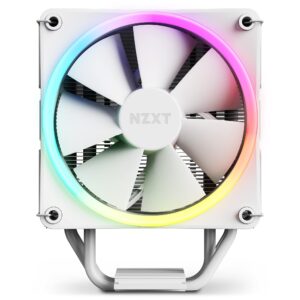 NZXT T120 RGB CPU Air Cooler - RC-TR120-W1 - Conductive Copper Pipes - Fluid Dynamic Bearings - AMD and Intel Compatibility - White