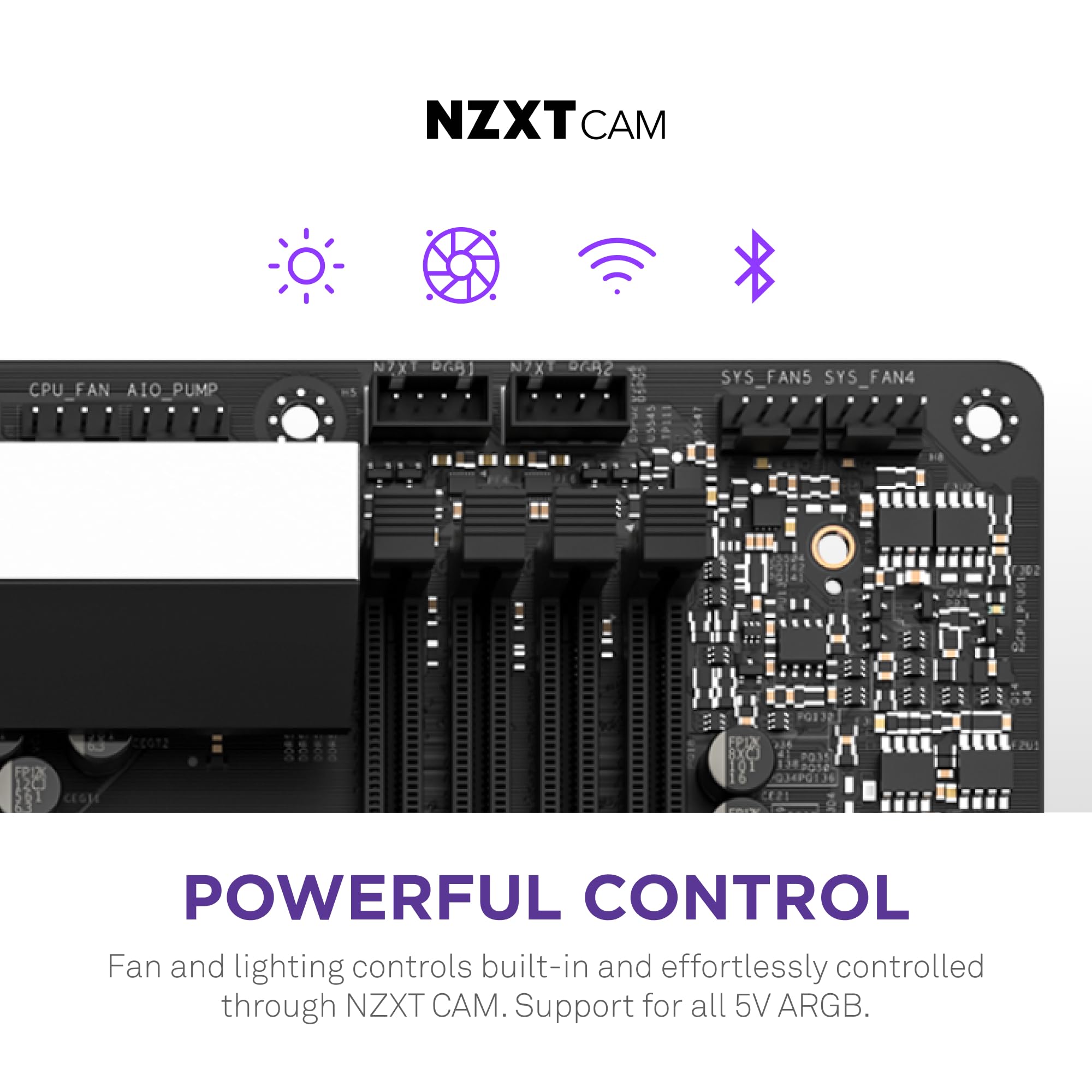 NZXT N7 Z790 ATX Gaming Motherboard - Intel Z790, WiFi 6E, Bluetooth, White