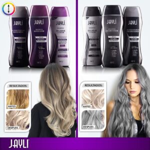 Blonde Toning Shampoo & Conditioner 2 Pack Jayli (Purple Toning for brassy and yellow tones) 14.8 Fl Oz