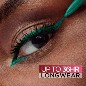 L'Oreal Paris Infallible Grip Mechanical Gel Eyeliner Pencil, Smudge-Resistant, Waterproof Eye Makeup with Up to 36HR Wear, Emerald Green, 1 Kit