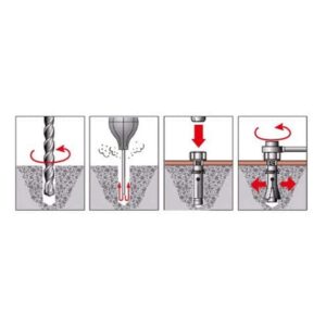 Stainless Steel Expansion Bolts M6x60mm External Hex Expansion Bolt (5 Pack)