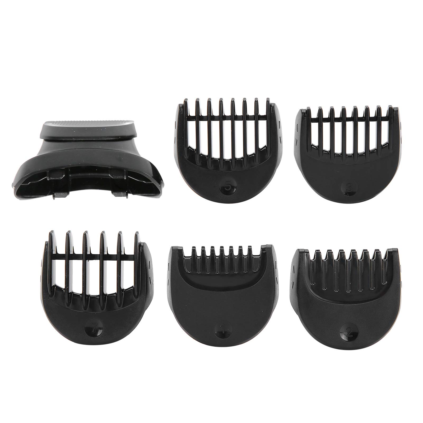 Shaver Trimmer Head for Men, Shaver Attachment Replacement Part Styler Replacement Trimmer Head with 5 Comb Shaving Heads Replacement Razor Blades