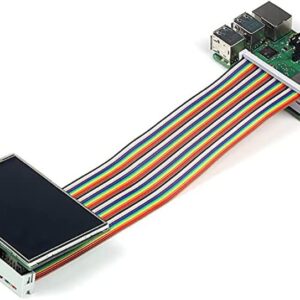 Breadboard Jumper Wires ZCZQC Male to Female GPIO Ribbon Cable 8" 40-pin GPIO Cable Extension Line for Connection Raspberry Pi 3 2 Model B B+ w/ 3.5/5 inch TFT Touch Screen LCD Display