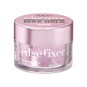 red by kiss edge fixer 24 hour maximum hold edge wax no flaking biotin b7 infused hair gel 1.01 fl.oz