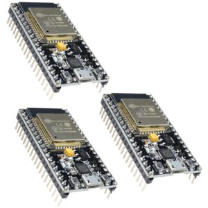 3 Pcs ESP32 ESP32S Board ESP-WROOM-32 Development Board, Aideepen ESP32S ESP-WROOM-32 Board 2.4GHz Dual-Core Compatible with Arduin, Nodemcu, and MicroPytho