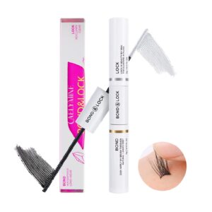 caelymine lash bond and seal 10ml cluster lash glue for individual lashes super strong hold 48-72 hours waterproof, lash bond and lock for sensitive eyes