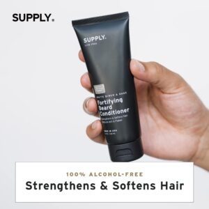 Supply Fortifying Beard Conditioner - Softens, Strengthens, and Nourishes - Prevents Dryness, Itchiness, and Split Ends - Natural Care for Softer, Healthier Beard and Skin - 3.4oz