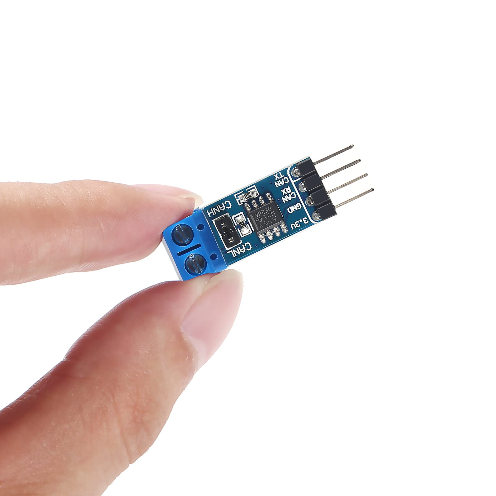 Diitao 2PCS CAN Board SN65HVD230 3.3V Network Transceiver Evaluation Development Board,Connecting MCUs to CAN Network Features ESD Protection Communication Evaluation Development Module