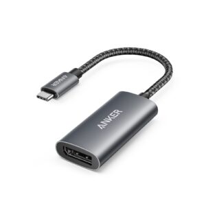 Anker USB C to DisplayPort (8K@60Hz or 4K@144Hz), 518 USB C Adapter (8K DisplayPort), USB C to DP 1.4, for MacBook Pro, MacBook Air, iPad Pro, Pixelbook, XPS, and More