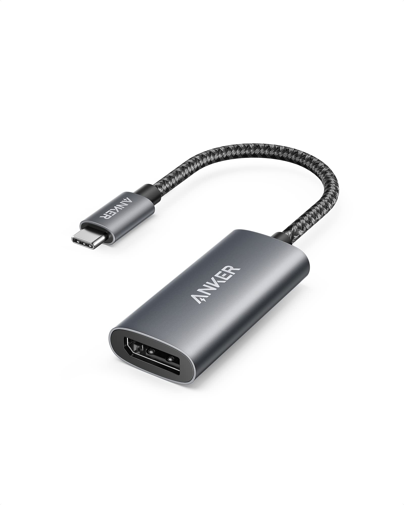 Anker USB C to DisplayPort (8K@60Hz or 4K@144Hz), 518 USB C Adapter (8K DisplayPort), USB C to DP 1.4, for MacBook Pro, MacBook Air, iPad Pro, Pixelbook, XPS, and More