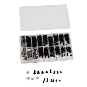 computer screws kit, 360pcs computer screws kit alloy steel micro cross screw assortment set m2 m2.5 m3 fasteners