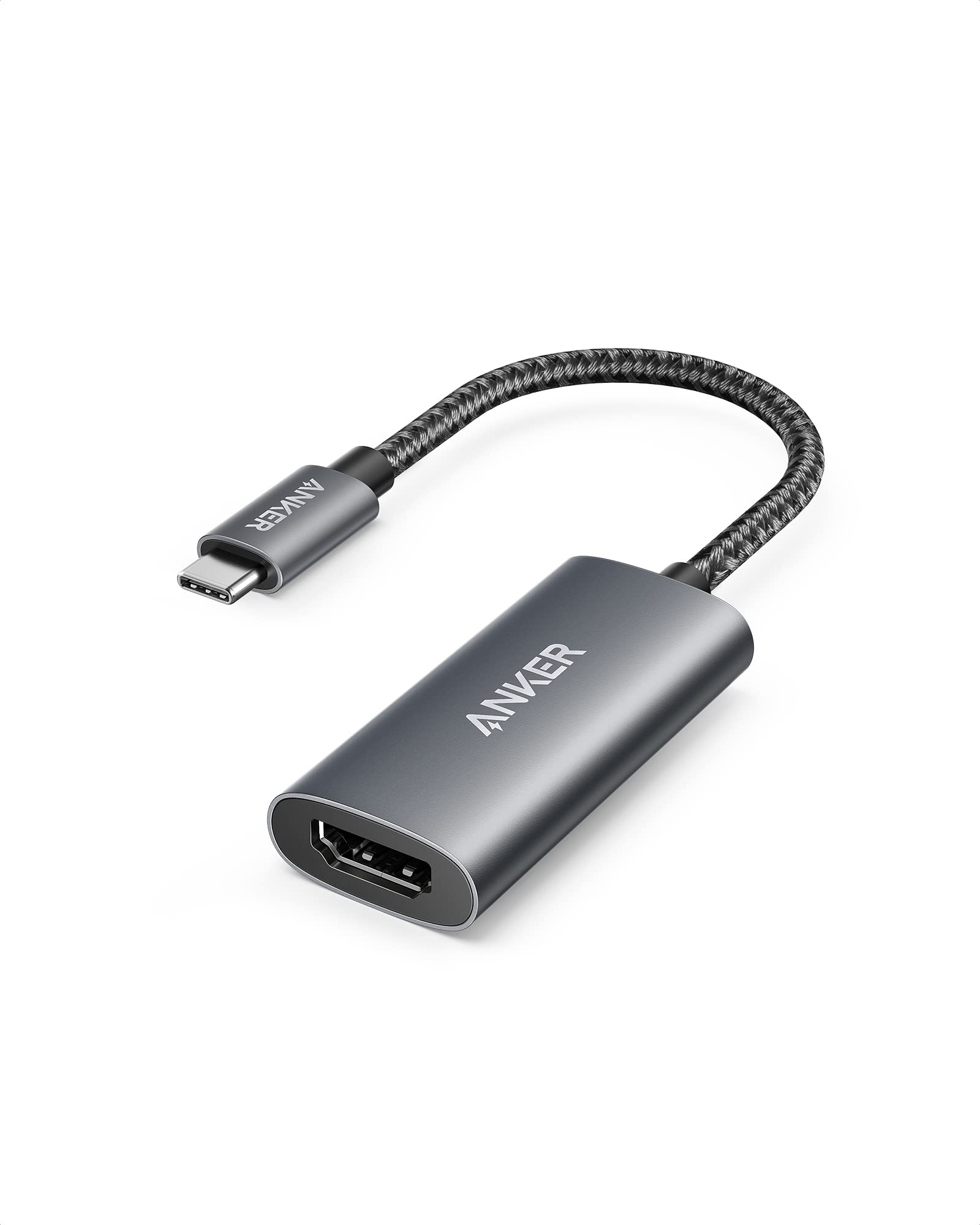 Anker USB-C to HDMI Adapter - 8K@60Hz or 4K@144Hz, for MacBook, iPad Pro, Pixelbook, XPS, and More