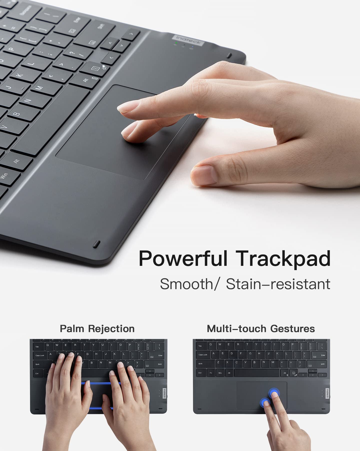 Inateck Surface Pro 9 Keyboard Compatible with Surface Pro 9/8/X/10/11, with 7-Color Backlight, KB05111