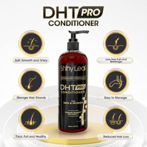 Shiny Leaf DHT Pro Conditioner - dvanced Formula with Procapil and Capixyl, DHT Blockers and Natural Extracts, Hair Loss Conditioner For Women And Men, 16 Fl. Oz